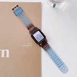 젤리 그라데이션 투명 TPU 스트랩 시계줄, 애플 워치 시리즈 7 41mm / 6&SE&5&4 40mm / 3&2&1 38mm, 7 45mm / 6&SE&5&4 44mm / 3&2&1 42mm용