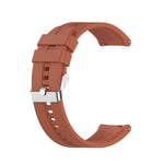 Silicone Silver Buckle Watchband, For Huawei Watch GT 3 46mm/GT Runner, For Huawei Watch GT 3 42mm