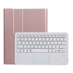 A07B-A 양가죽 질감 정사각 키캡 블루투스 키보드 가죽 케이스 터치 컨트롤 포함, iPad 9.7 2018 & 2017 / Pro 9.7인치 / Air 2용, iPad Pro 10.5인치 / 10.2 2021 & 2020 & 2019 / Air 3용