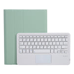 A07B-A 양가죽 질감 정사각 키캡 블루투스 키보드 가죽 케이스 터치 컨트롤 포함, iPad 9.7 2018 & 2017 / Pro 9.7인치 / Air 2용, iPad Pro 10.5인치 / 10.2 2021 & 2020 & 2019 / Air 3용