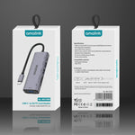 amalink 95120D 타입-C / USB-C to SD/TF + 3포트 USB + PD 3.0 다기능 허브 도킹 스테이션, 95120D
