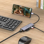 amalink 95122D 타입-C / USB-C to RJ45 + 2포트 USB + PD 3.0 다기능 허브, 95122D