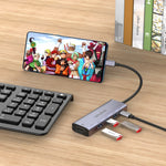 amalink 95123D 타입-C / USB-C to HDMI + 3포트 USB + PD 3.0 다기능 허브, 95123D