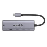 amalink 95126 타입-C / USB-C to 듀얼 HDMI + 2포트 USB + PD 3.0 다기능 허브, 95126