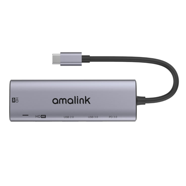 amalink 95126 타입-C / USB-C to 듀얼 HDMI + 2포트 USB + PD 3.0 다기능 허브, 95126