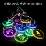 Car AcrylicColorful USB Charger Water Cup Groove LED Atmosphere Light, Bell, Santa Claus, Christmas Deer, Christmas Hat, Christmas Tree, Christmas, Glove, Socks, Snowflake, English Deer, English Christmas, English Tree
