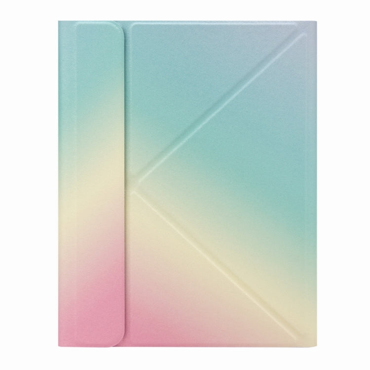 H-102C 터치 블루투스 키보드 가죽 케이스 후면 3단 접이식 홀더 포함, iPad 10.2 2020 & 2019 / Pro 10.5인치용