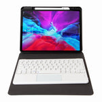 H-102C 터치 블루투스 키보드 가죽 케이스 후면 3단 접이식 홀더 포함, iPad 10.2 2020 & 2019 / Pro 10.5인치용