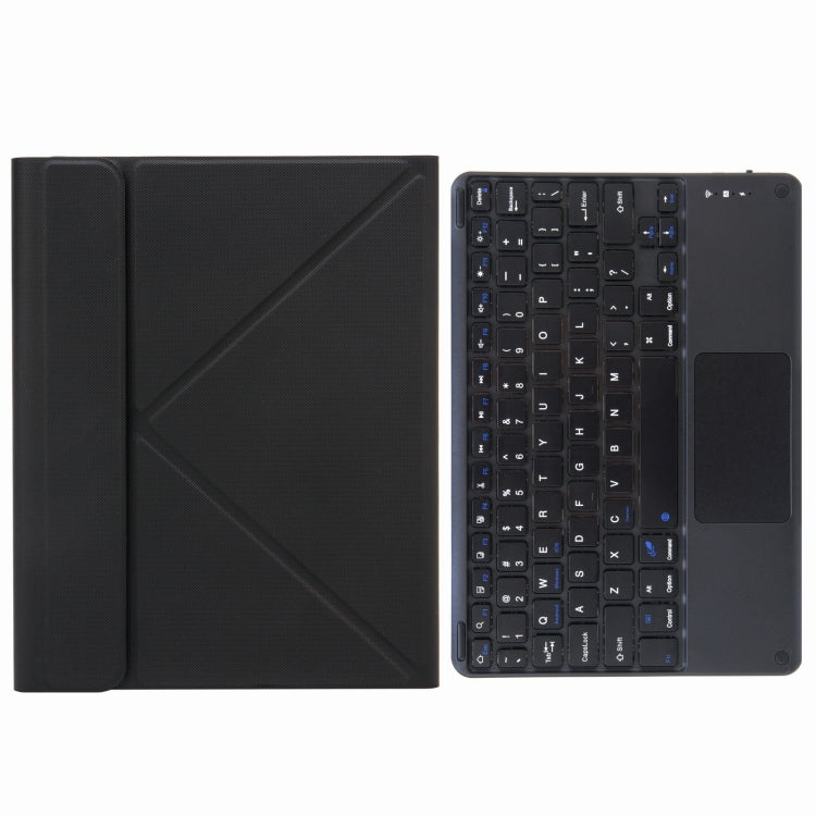 H-102C 터치 블루투스 키보드 가죽 케이스 후면 3단 접이식 홀더 포함, iPad 10.2 2020 & 2019 / Pro 10.5인치용