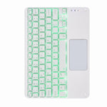 H-102CS 터치 백라이트 블루투스 키보드 가죽 케이스, 후면 3단 접이식 거치대 포함, iPad 10.2 2020 & 2019 / Pro 10.5인치용