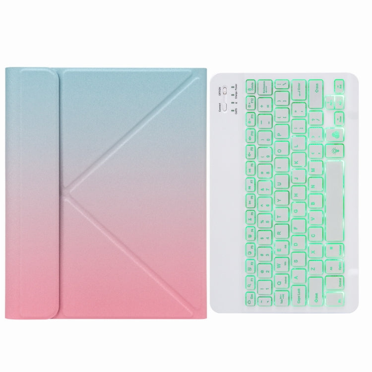 H-102S 단색 백라이트 블루투스 키보드 가죽 케이스, 후면 3단 접이식 거치대 포함, iPad 10.2 2020 & 2019 / Pro 10.5인치용, iPad 9.7 2018 & 2017용, iPad Pro 11인치 2021 & 2020 & 2018 / Air 2020 10.9인치용