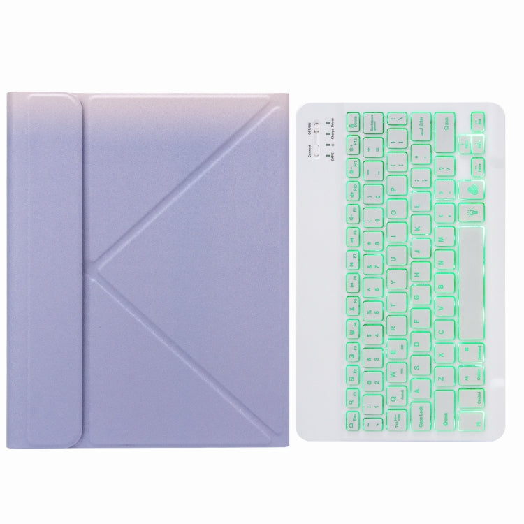 H-102S 단색 백라이트 블루투스 키보드 가죽 케이스, 후면 3단 접이식 거치대 포함, iPad 10.2 2020 & 2019 / Pro 10.5인치용, iPad 9.7 2018 & 2017용, iPad Pro 11인치 2021 & 2020 & 2018 / Air 2020 10.9인치용