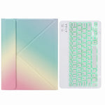H-102S 단색 백라이트 블루투스 키보드 가죽 케이스, 후면 3단 접이식 거치대 포함, iPad 10.2 2020 & 2019 / Pro 10.5인치용, iPad 9.7 2018 & 2017용, iPad Pro 11인치 2021 & 2020 & 2018 / Air 2020 10.9인치용