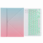 H-102S 단색 백라이트 블루투스 키보드 가죽 케이스, 후면 3단 접이식 거치대 포함, iPad 10.2 2020 & 2019 / Pro 10.5인치용, iPad 9.7 2018 & 2017용, iPad Pro 11인치 2021 & 2020 & 2018 / Air 2020 10.9인치용