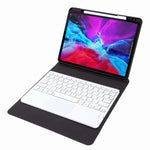 H-097C Touch Bluetooth Keyboard Leather Case with Rear Three-fold Holder, For iPad Pro 11 inch 2021 & 2020 & 2018 / Air 2020 10.9