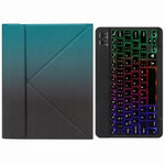 H-102S3 삼색 백라이트 블루투스 키보드 가죽 케이스 후면 3단 접이식 홀더 포함, iPad 10.2 2020 & 2019 / Pro 10.5인치용, iPad 9.7 2018 & 2017용, iPad Pro 11인치 2021 & 2020 & 2018 / Air 2020 10.9용