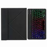 H-102S3 삼색 백라이트 블루투스 키보드 가죽 케이스 후면 3단 접이식 홀더 포함, iPad 10.2 2020 & 2019 / Pro 10.5인치용, iPad 9.7 2018 & 2017용, iPad Pro 11인치 2021 & 2020 & 2018 / Air 2020 10.9용