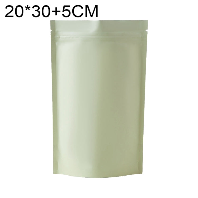 100개 세트 무광 알루미늄 호일 스낵 스탠드업 파우치, 20x30+5cm