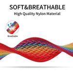 W 텍스처 나일론 스트랩, 애플 워치 시리즈용, 7 41mm / 6&SE&5&4 40mm / 3&2&1 38mm, 7 45mm / 6&SE&5&4 44mm / 3&2&1 42mm