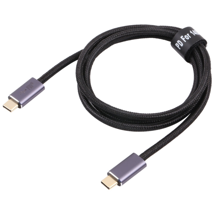 140W USB 2.0 USB-C / 타입-C 남성형 to USB-C / 타입-C 남성형 꼬임 방지 데이터 케이블, 1m, 1.5m, 2m