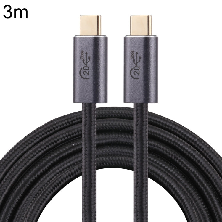 20Gbps USB 3.2 USB-C / 타입-C 남성형 to USB-C / 타입-C 남성형 꼬임 방지 데이터 케이블, 0.5m, 1m, 1.5m, 2m, 3m