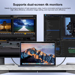 20Gbps USB 4 USB-C / 타입-C 남성형 to USB-C / 타입-C 남성형 꼬임 방지 데이터 케이블, 0.5m, 1m, 1.5m, 2m, 3m
