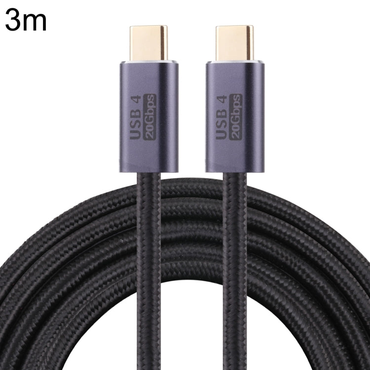 20Gbps USB 4 USB-C / 타입-C 남성형 to USB-C / 타입-C 남성형 꼬임 방지 데이터 케이블, 0.5m, 1m, 1.5m, 2m, 3m