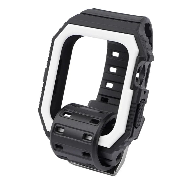 투톤 일체형 시계줄, Apple Watch 시리즈용, 7 41mm / 6&SE&5&4 40mm / 3&2&1 38mm, 7 45mm / 6&SE&5&4 44mm / 3&2&1 42mm