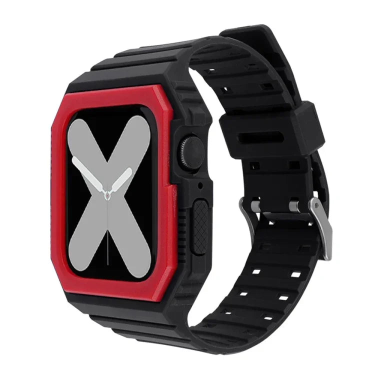 투톤 일체형 시계줄, Apple Watch 시리즈용, 7 41mm / 6&SE&5&4 40mm / 3&2&1 38mm, 7 45mm / 6&SE&5&4 44mm / 3&2&1 42mm