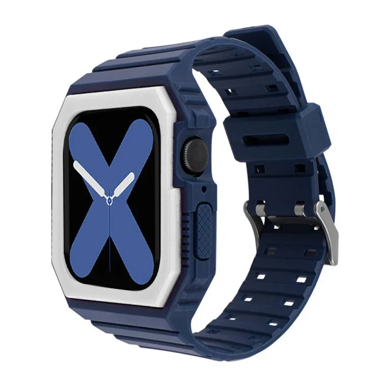 투톤 일체형 시계줄, Apple Watch 시리즈용, 7 41mm / 6&SE&5&4 40mm / 3&2&1 38mm, 7 45mm / 6&SE&5&4 44mm / 3&2&1 42mm