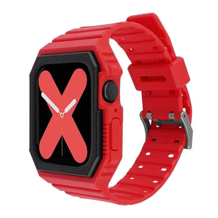 투톤 일체형 시계줄, Apple Watch 시리즈용, 7 41mm / 6&SE&5&4 40mm / 3&2&1 38mm, 7 45mm / 6&SE&5&4 44mm / 3&2&1 42mm