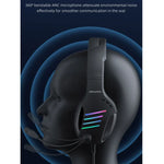 awei GM-5 USB + 3.5mm 앰비언트 라이트 게이밍 유선 헤드셋 마이크 포함, GM-5
