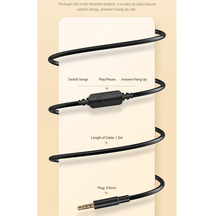 awei GM-6 3.5mm 스테레오 유선 헤드셋, GM-6(블랙)