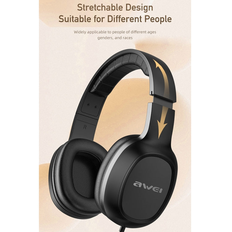 awei GM-6 3.5mm 스테레오 유선 헤드셋, GM-6(블랙)