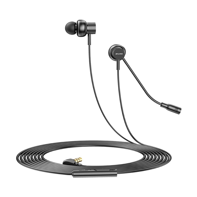 awei ES-180i 인이어 e스포츠 유선 이어폰 마이크 포함, ES-180i