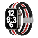 수직 텍스처 꼬임 시계줄, Apple Watch 시리즈용, 7 41mm / 6&SE&5&4 40mm / 3&2&1 38mm, 7 45mm / 6&SE&5&4 44mm / 3&2&1 42mm