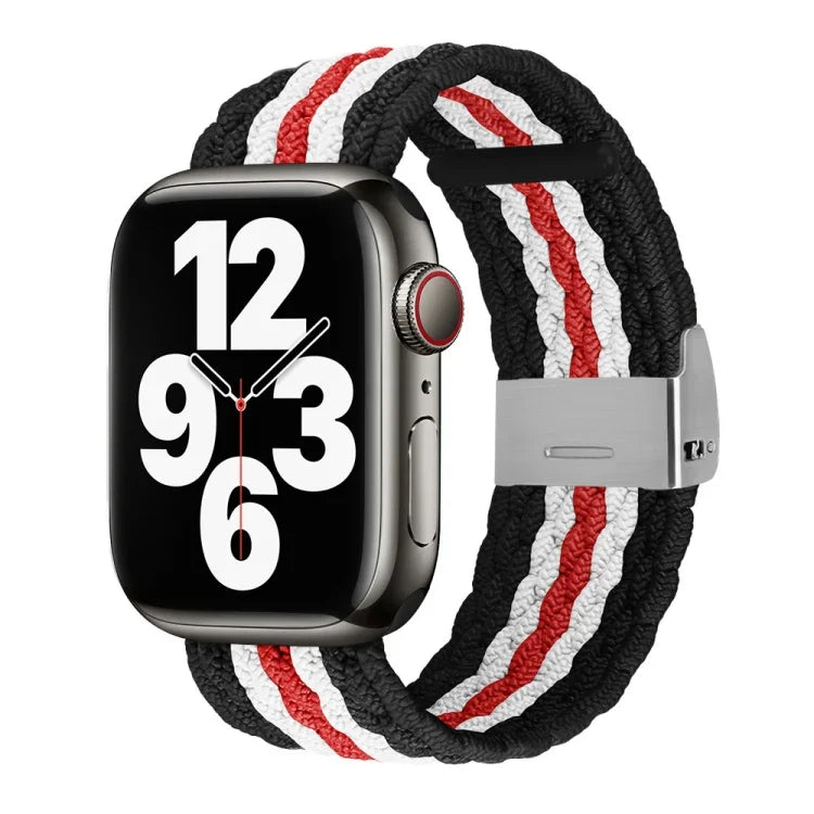 수직 텍스처 꼬임 시계줄, Apple Watch 시리즈용, 7 41mm / 6&SE&5&4 40mm / 3&2&1 38mm, 7 45mm / 6&SE&5&4 44mm / 3&2&1 42mm