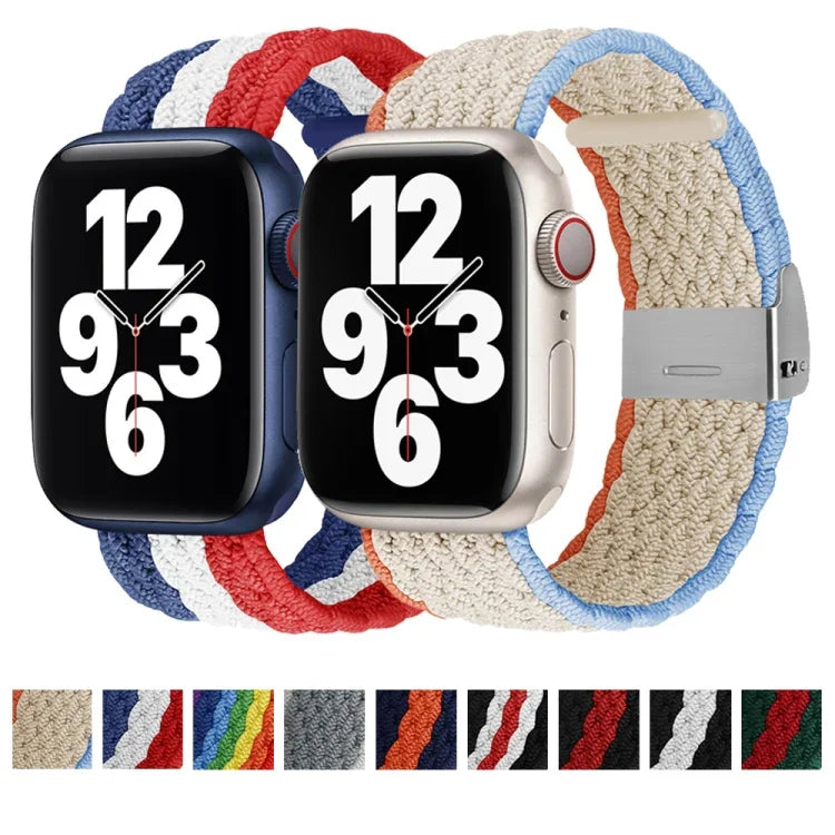 수직 텍스처 꼬임 시계줄, Apple Watch 시리즈용, 7 41mm / 6&SE&5&4 40mm / 3&2&1 38mm, 7 45mm / 6&SE&5&4 44mm / 3&2&1 42mm