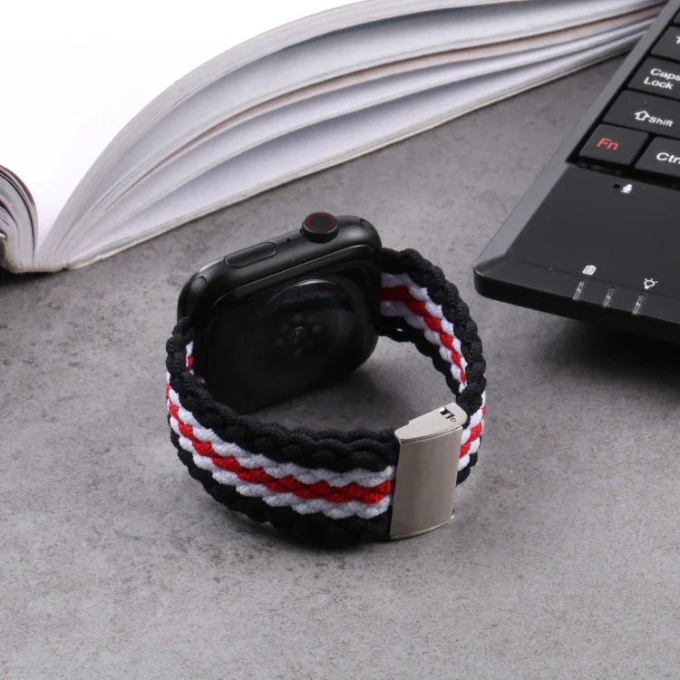 수직 텍스처 꼬임 시계줄, Apple Watch 시리즈용, 7 41mm / 6&SE&5&4 40mm / 3&2&1 38mm, 7 45mm / 6&SE&5&4 44mm / 3&2&1 42mm