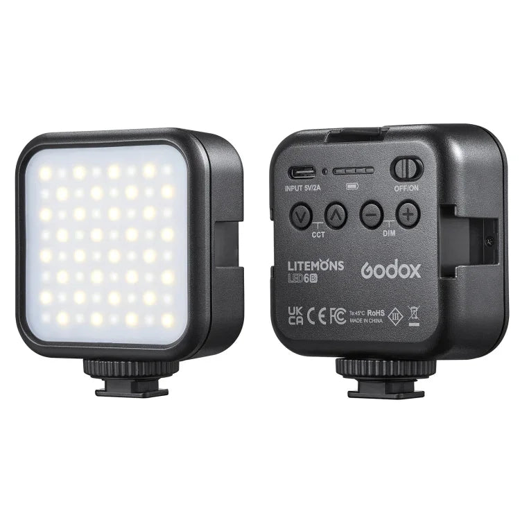 Godox LED-6BI LED 비디오 촬영 조명, LED-6BI