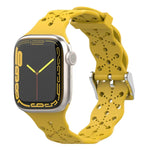 레이스 실리콘 시계줄, Apple Watch 시리즈용, 7 41mm / 6&SE&5&4 40mm / 3&2&1 38mm, 7 45mm / 6&SE&5&4 44mm / 3&2&1 42mm