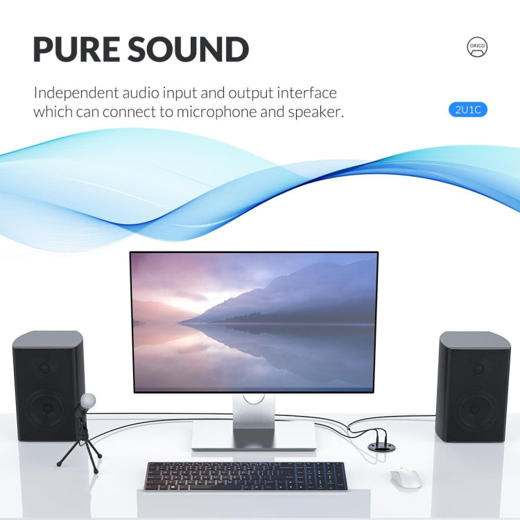 ORICO DESK-4U-BK 4 USB3.0 포트 다기능 데스크탑 허브