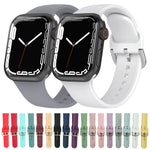 실리콘 시계줄, 사이즈: S 110mm, Apple Watch 시리즈 7 41mm / 6&SE&5&4 40mm / 3&2&1 38mm용, 110mm