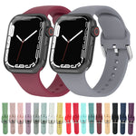 실리콘 시계줄, 사이즈: 118mm, Apple Watch 시리즈 7 45mm / 6&SE&5&4 44mm / 3&2&1 42mm용, 대형 사이즈