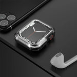 투명 투톤 아머 케이스, Apple Watch 시리즈 9 / 8 / 7 45mm용, Apple Watch 시리즈 9 / 8 / 7 41mm용, Apple Watch 시리즈 6 & SE & 5 & 4 44mm용, Apple Watch 시리즈 6 & SE & 5 & 4 40mm용