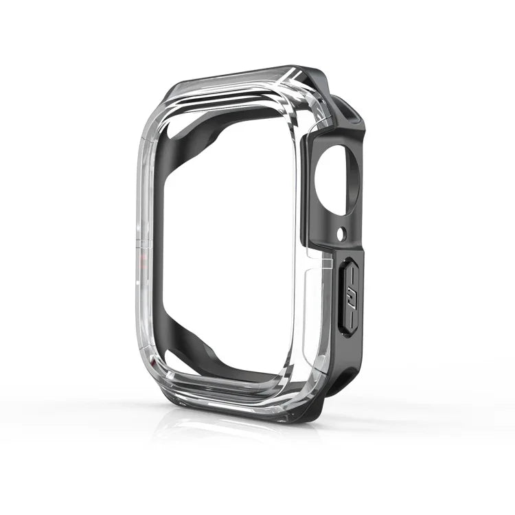 투명 투톤 아머 케이스, Apple Watch 시리즈 9 / 8 / 7 45mm용, Apple Watch 시리즈 9 / 8 / 7 41mm용, Apple Watch 시리즈 6 & SE & 5 & 4 44mm용, Apple Watch 시리즈 6 & SE & 5 & 4 40mm용