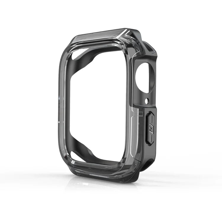 투명 투톤 아머 케이스, Apple Watch 시리즈 9 / 8 / 7 45mm용, Apple Watch 시리즈 9 / 8 / 7 41mm용, Apple Watch 시리즈 6 & SE & 5 & 4 44mm용, Apple Watch 시리즈 6 & SE & 5 & 4 40mm용