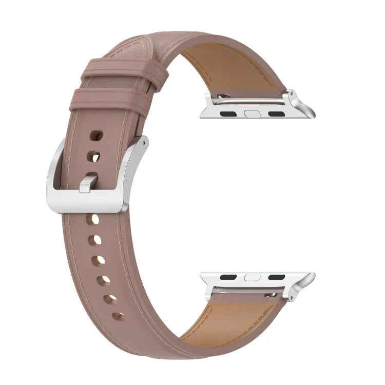 천연 가죽 시계줄, 사이즈: 소형, Apple Watch 시리즈 7 41mm / 6&SE&5&4 40mm / 3&2&1 38mm용, 사이즈: 소형, Apple Watch 시리즈 8&7 41mm / SE 2&6&SE&5&4 40mm / 3&2&1 38mm용