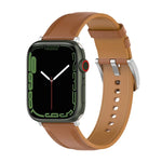 천연 가죽 시계줄, 사이즈: 소형, Apple Watch 시리즈 7 41mm / 6&SE&5&4 40mm / 3&2&1 38mm용, 사이즈: 소형, Apple Watch 시리즈 8&7 41mm / SE 2&6&SE&5&4 40mm / 3&2&1 38mm용