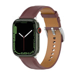 천연 가죽 시계줄, 사이즈: 소형, Apple Watch 시리즈 7 41mm / 6&SE&5&4 40mm / 3&2&1 38mm용, 사이즈: 소형, Apple Watch 시리즈 8&7 41mm / SE 2&6&SE&5&4 40mm / 3&2&1 38mm용